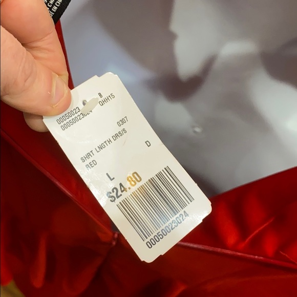 Forever 21 bright red dress sz L nwt $25 nice - Picture 8 of 10